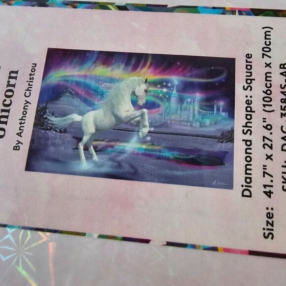 DIY Diamond Art Kit "Starborn Unicorn" By Anthony Christou, 41.7" x 27.6", New - Picture 3 of 11